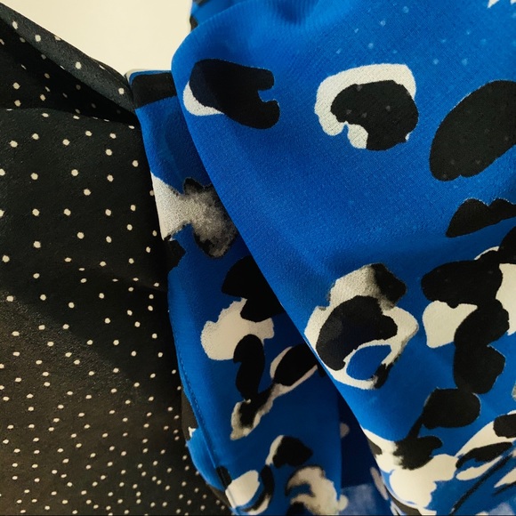 Cabi Untamed Blue Floral Midi Cocktail Dress 5576 - Picture 5 of 8